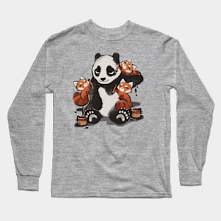 Panda Tattoo Long Sleeve T-Shirt